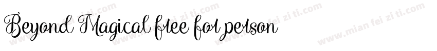 Beyond Magical free for personal us字体转换